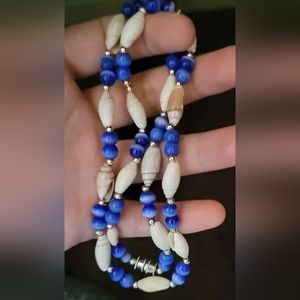 Handmade shelled and beaded necklace